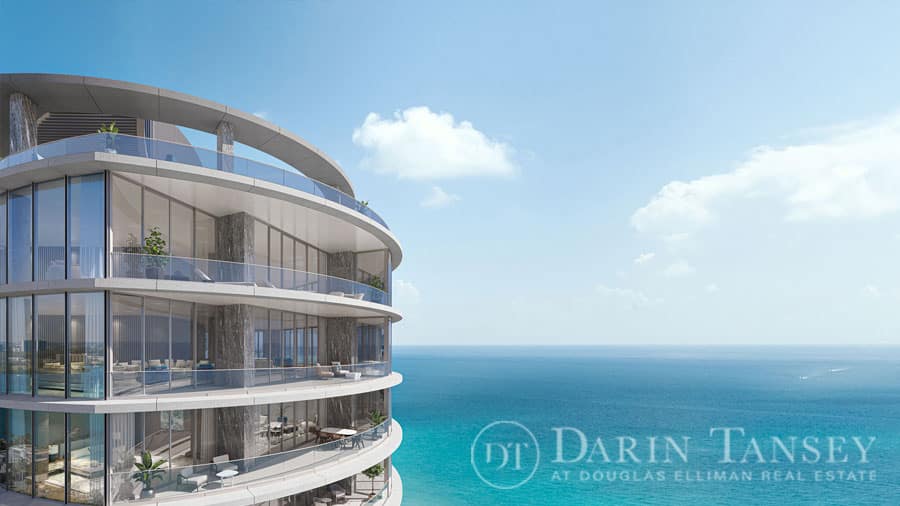 edition residences sunset building aeriel view
