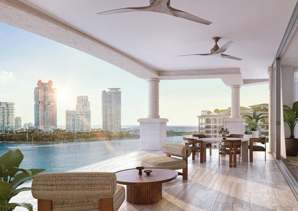 six fisher island 9 Escape to paradise with Six Fisher Island Residences, Miami, where luxury living encounters stunning natural beauty. Situated on a private island off the coast of Miami, this exclusive community is a world-class destination for those seeking relaxation and sophistication.