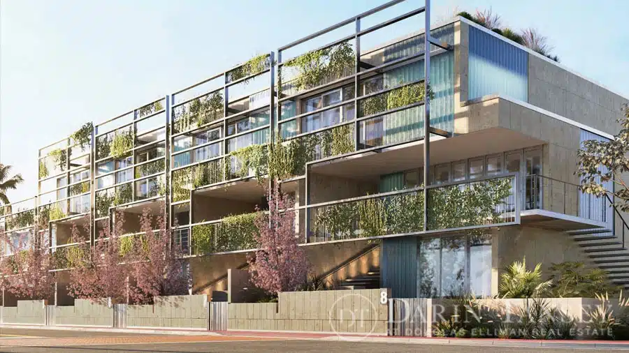 front view of surf row residences